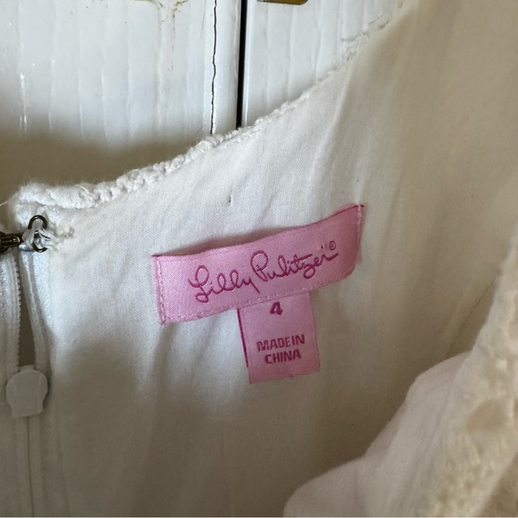 Lilly Pulitzer Marta Resort White Truly Floral Elegant Lace Dress - Picture 7 of 7